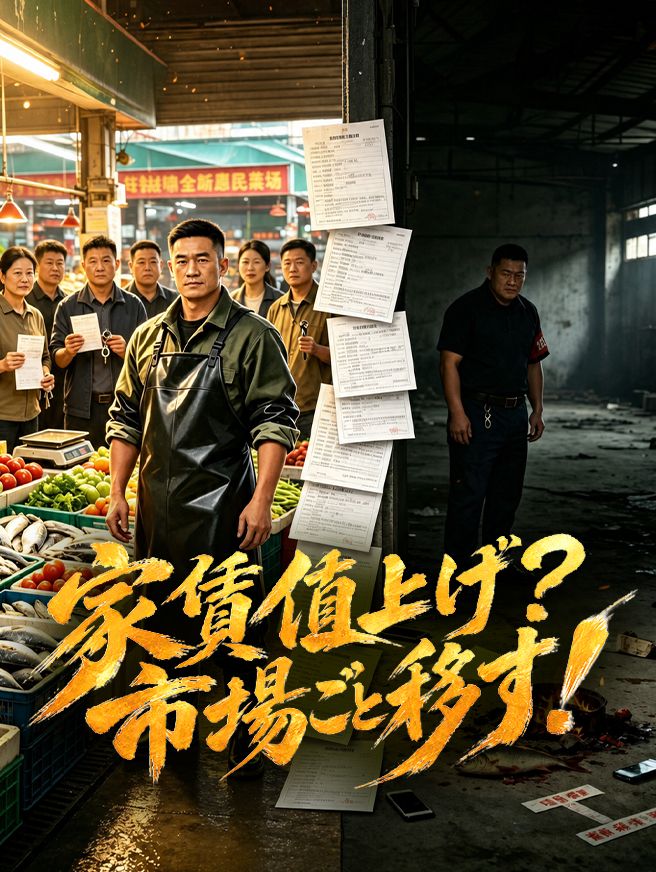 Poster 家賃値上げ？市場ごと移す！