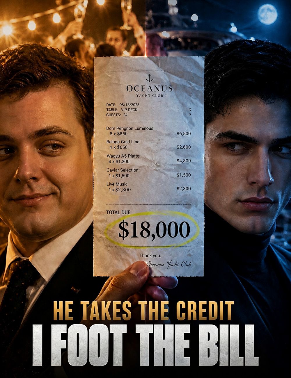 He Takes the Credit, I Foot the Bill