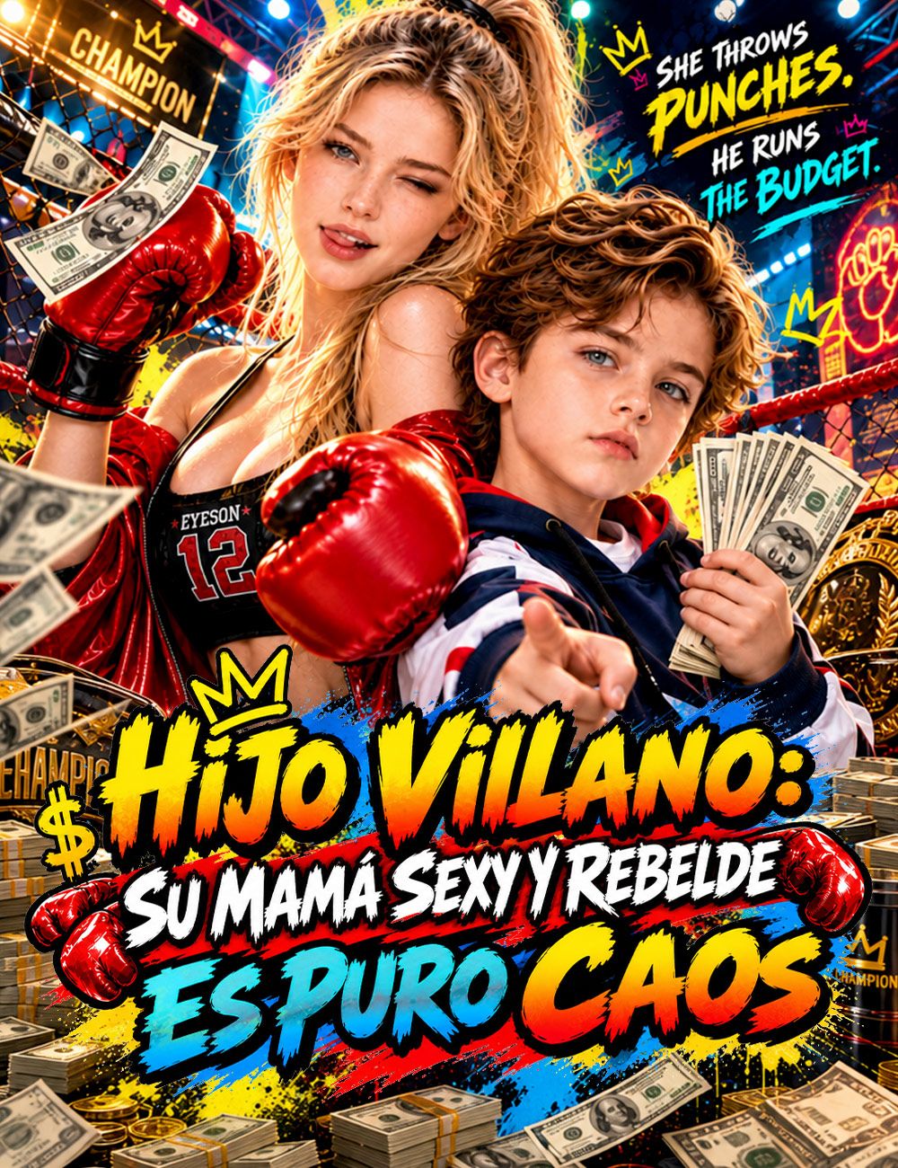 Hijo villano: su mamá sexy y rebelde es puro caos(Doblado)