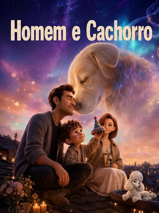 Poster Homem e Cachorro