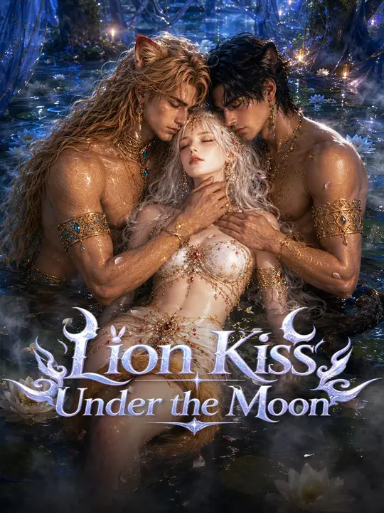 Lion Kiss Under the Moon