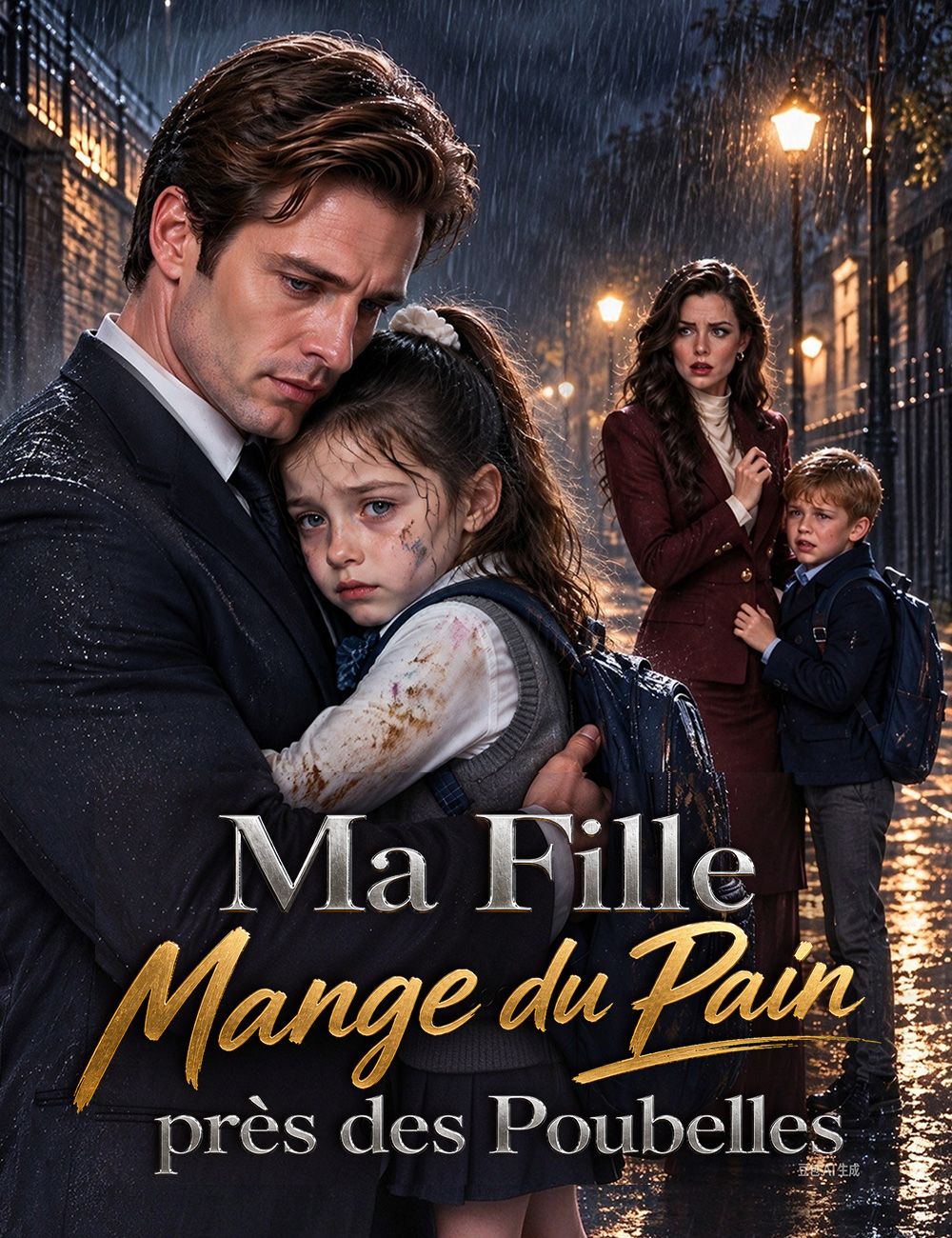 Ma Fille Mange du Pain près des Poubelles