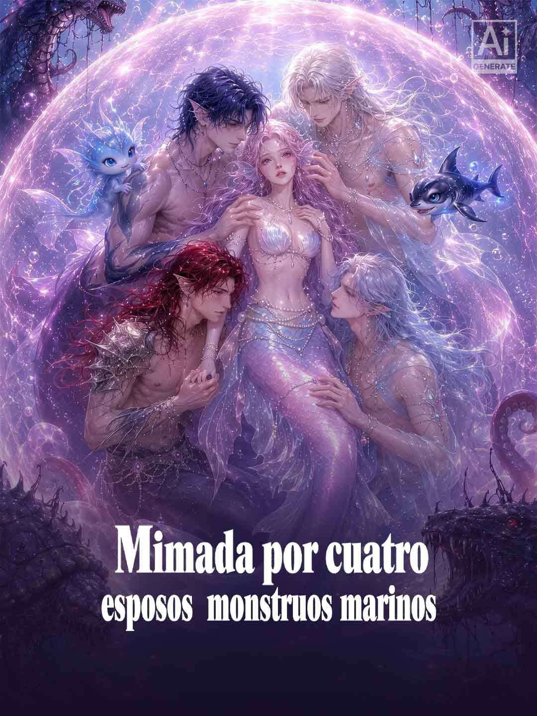 Mimada por cuatro esposos monstruos marinos