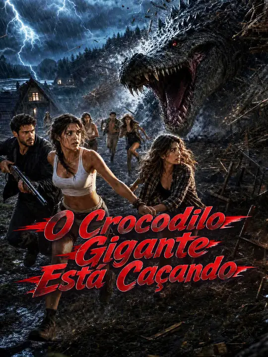 O Crocodilo Gigante Está Caçando