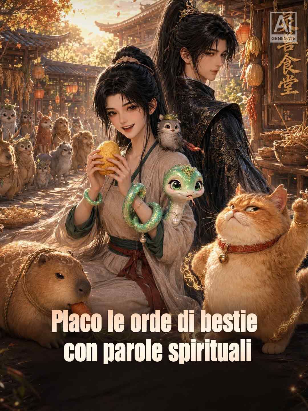 Placo le orde di bestie con parole spirituali
