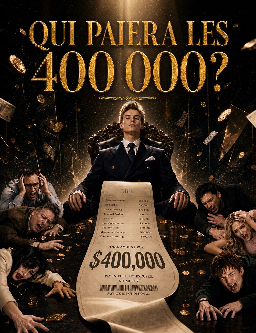 Qui paiera les 400 000 ?