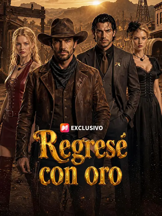 Poster Regresé con oro