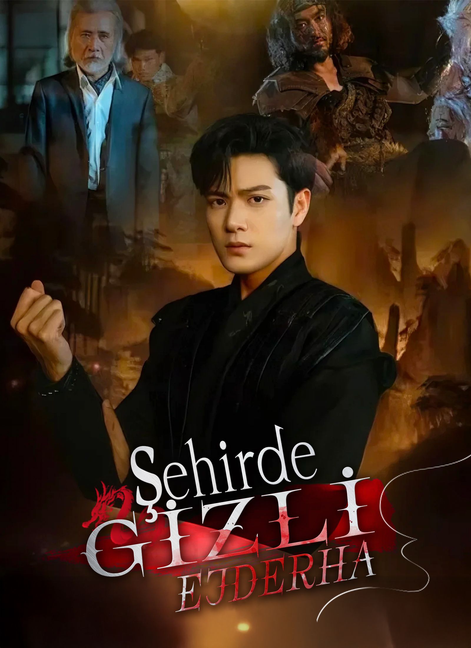 Poster Şehirde Gizli Ejderha