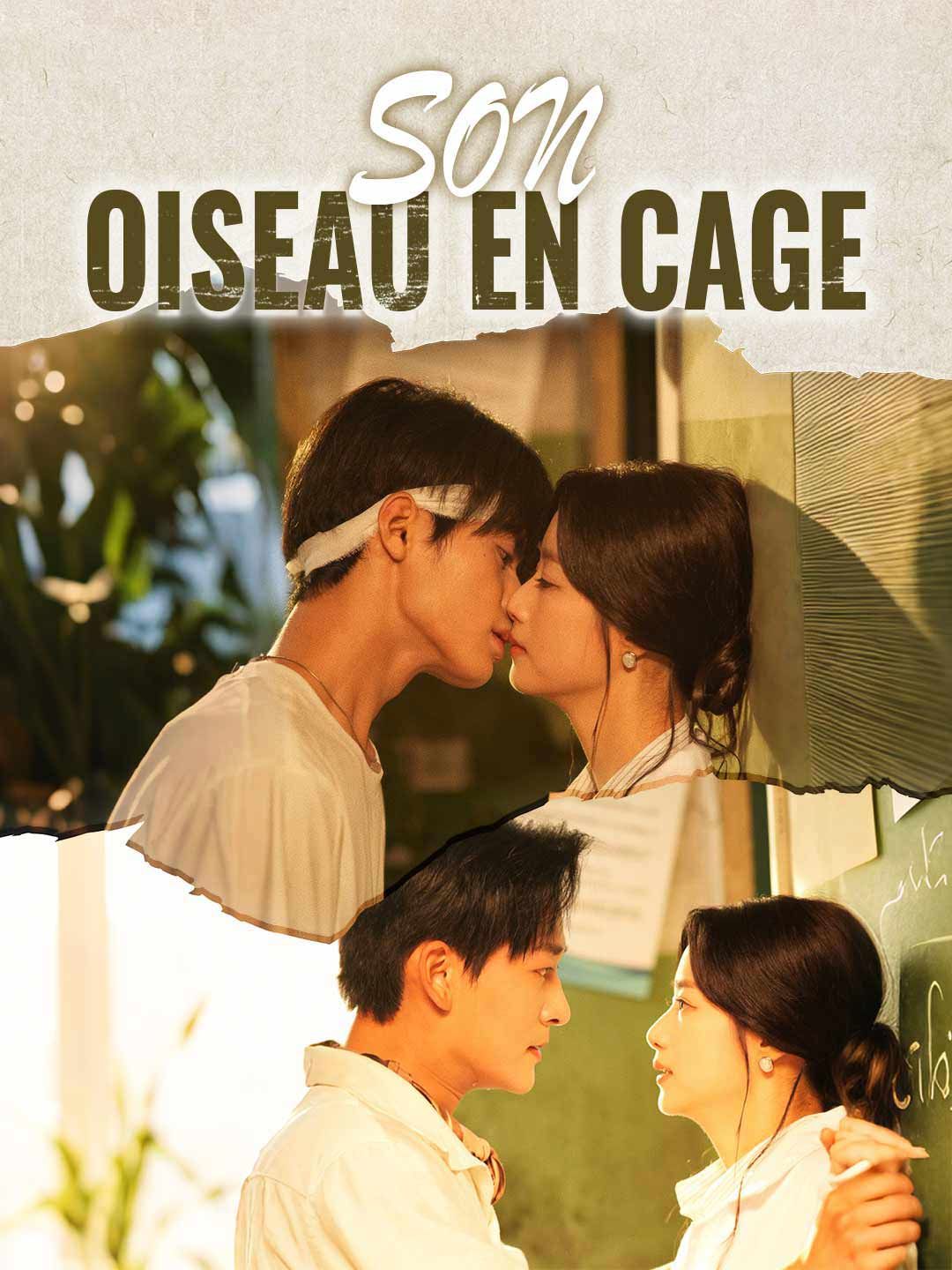 Poster Son oiseau en cage