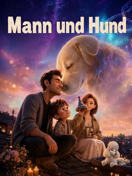 (Synchro) Mann und Hund