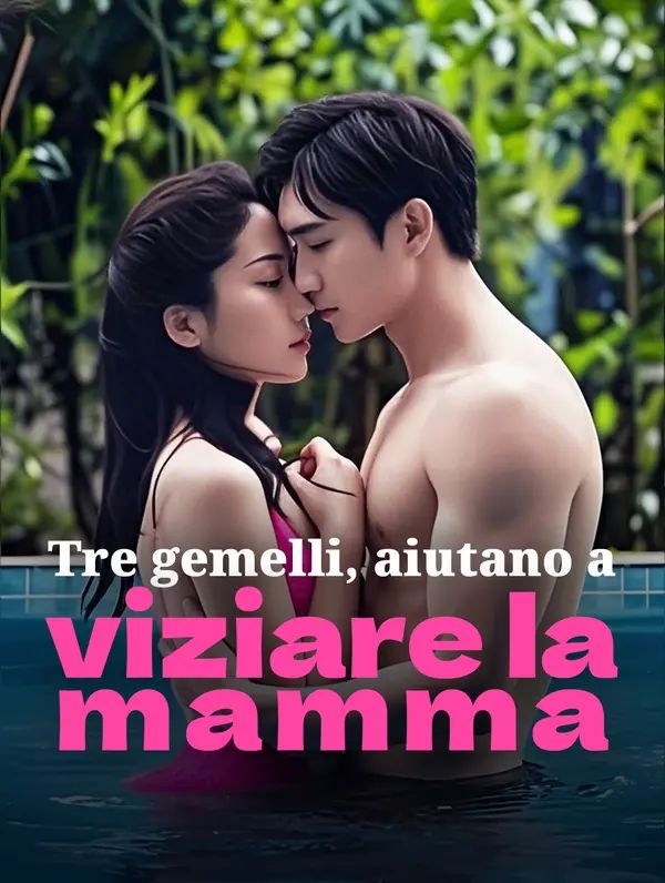 Tre gemelli, aiutano a viziare la mamma