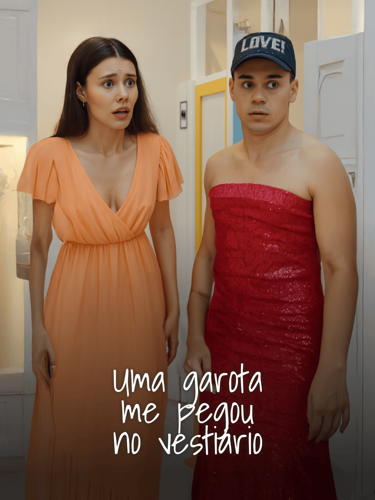 Uma garota me pegou no vestiário