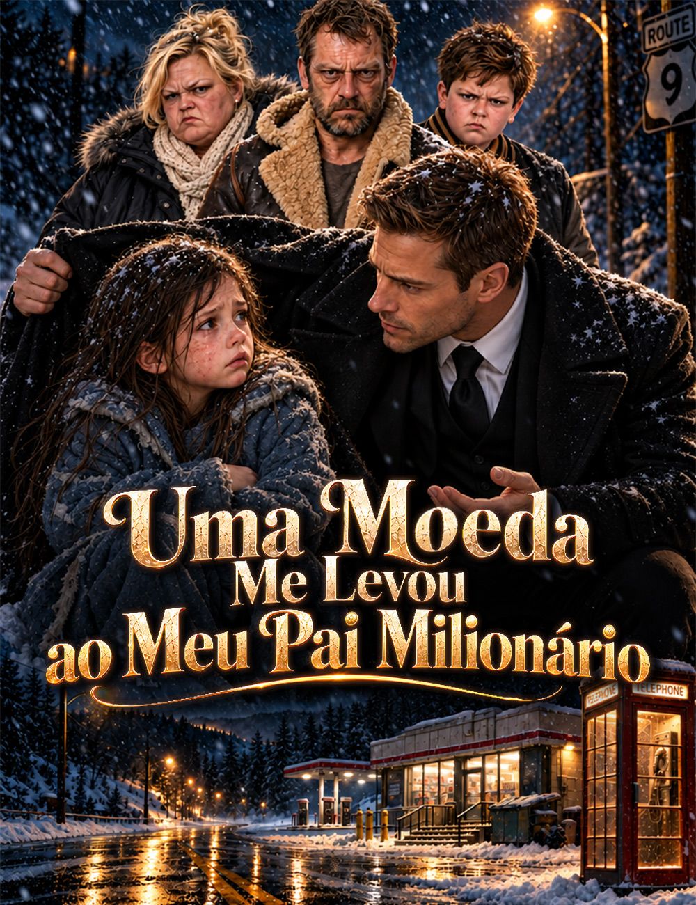 Uma Moeda Me Levou ao Meu Pai Milionário[dublado]