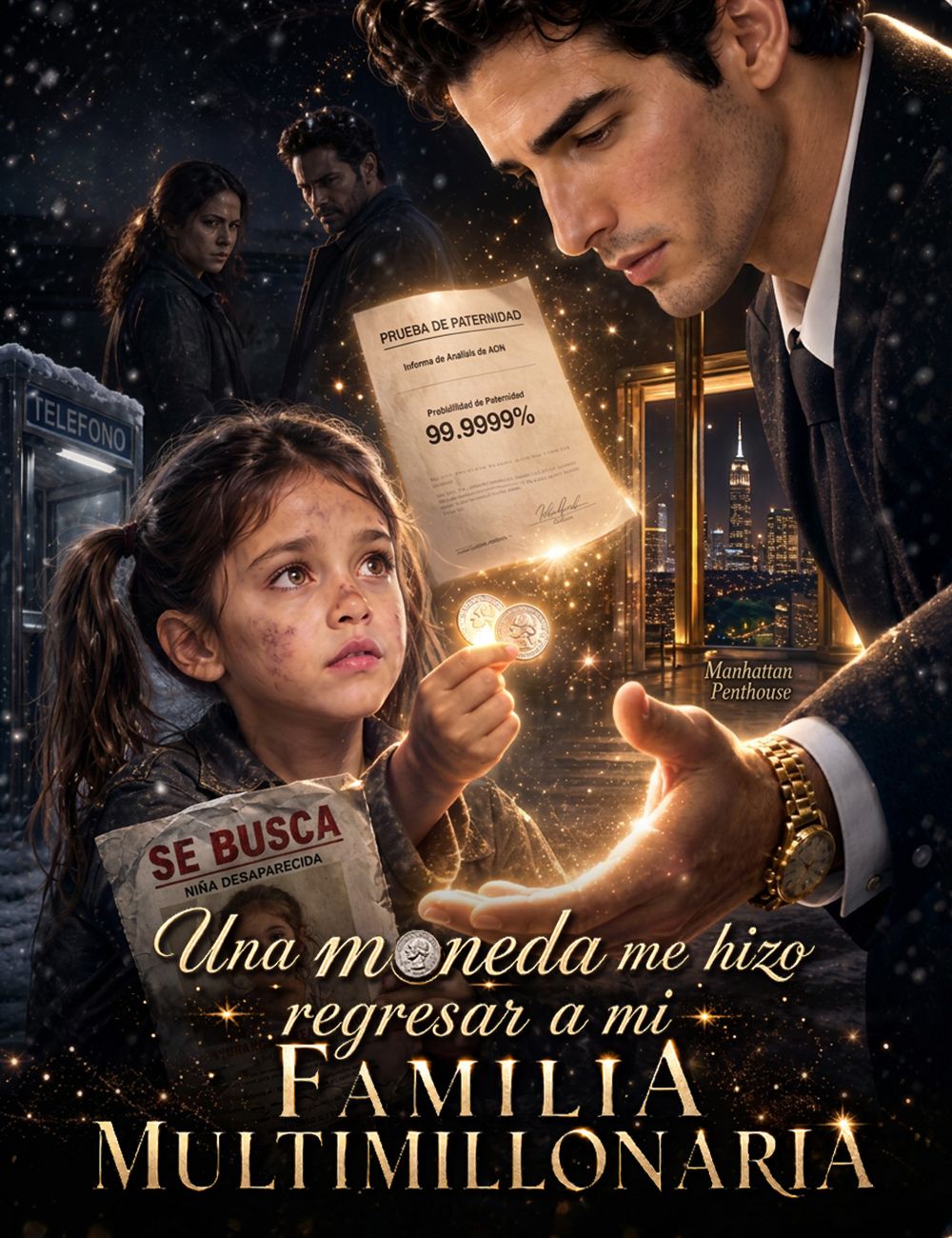 Una moneda me hizo regresar a mi familia multimillonaria.