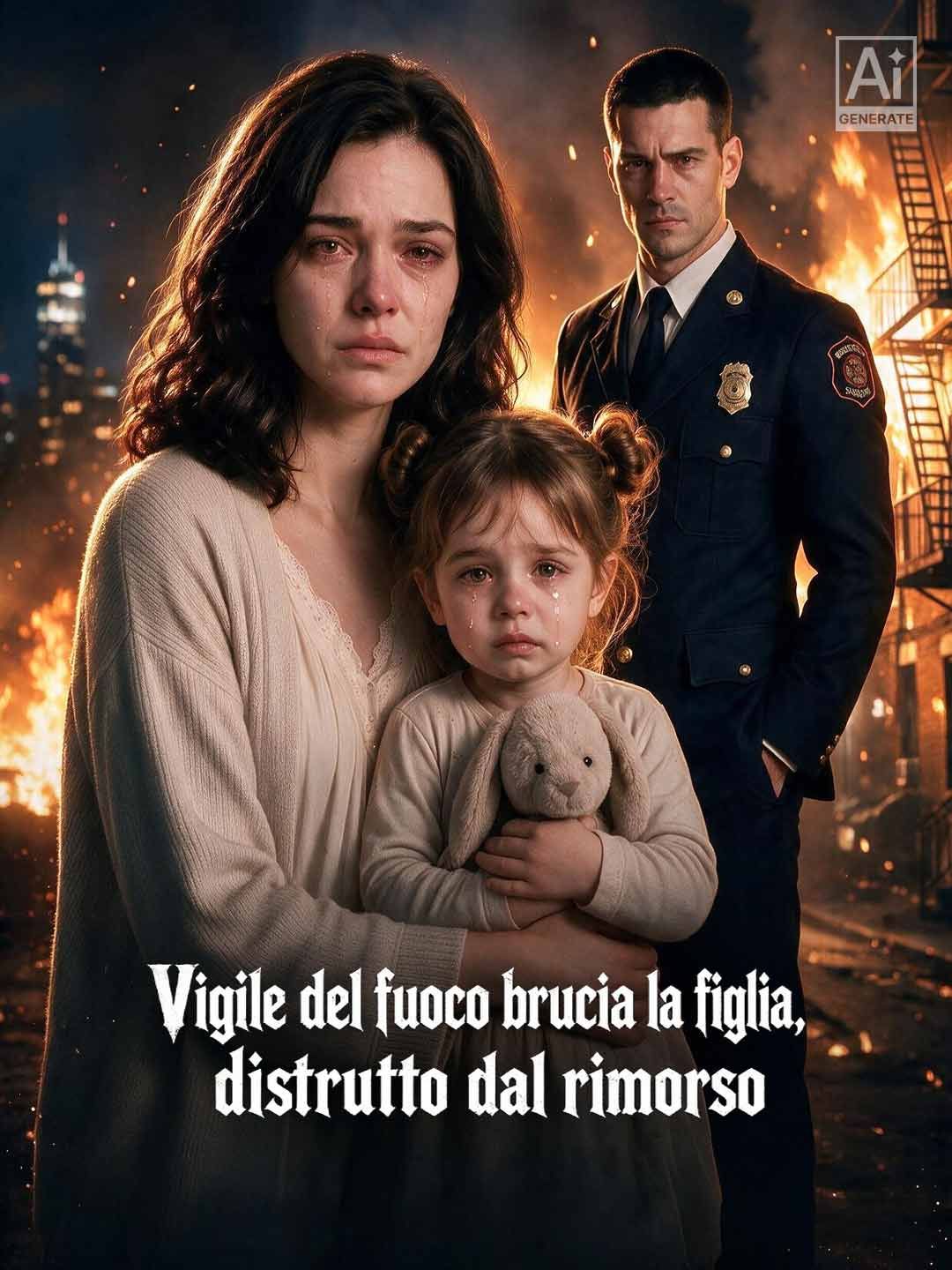 Vigile del fuoco brucia la figlia, distrutto dal rimorso